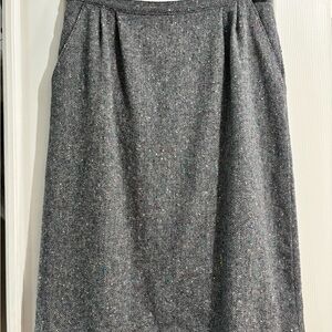 Vintage Pendleton Women's Gray Wool Pencil Skirt